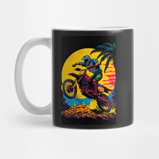 Dirt Bike With Orange moon Mug